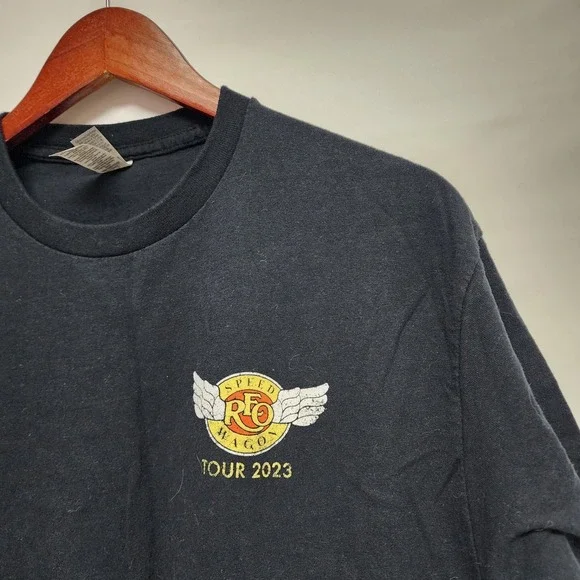 Reo Speedwagon‎ Young Forever 2023 T-Shirt Black Cotton Unisex Lg Preowned - Picture 3 of 6